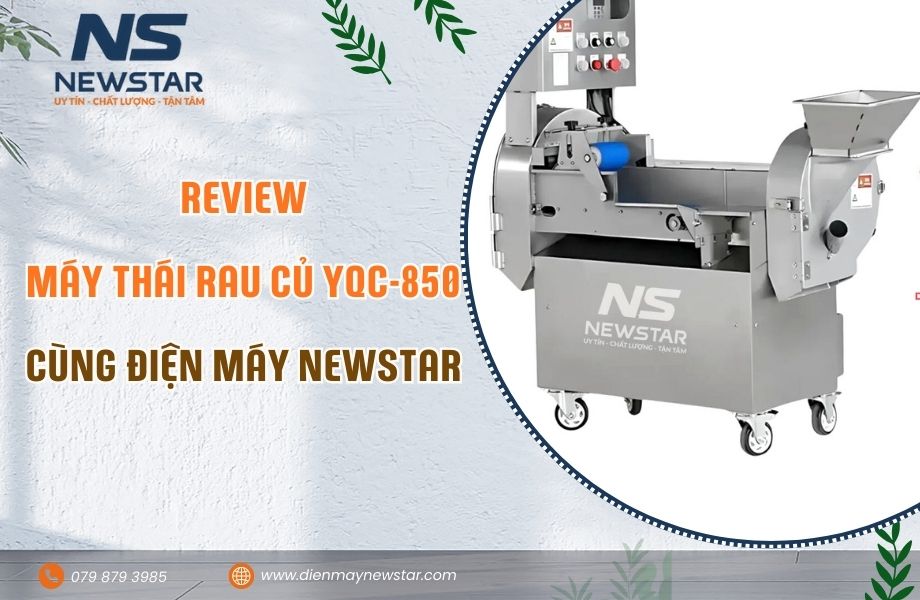 Review Máy Thái Rau Củ YQC-850: Giải pháp toàn diện cho bếp ăn công nghiệp