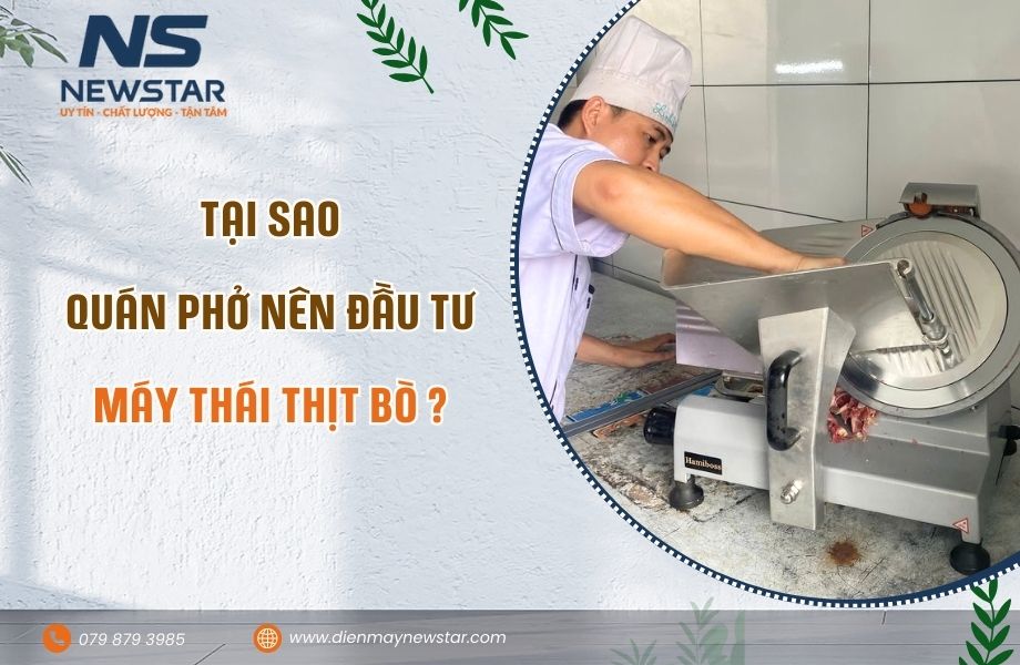 Tại sao quán phở nên đầu tư máy thái thịt bò tái ?