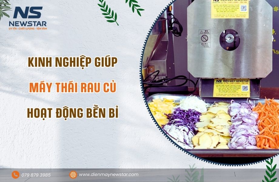 Kinh nghiệm giúp máy thái rau củ hoạt động bền bỉ nhiều năm