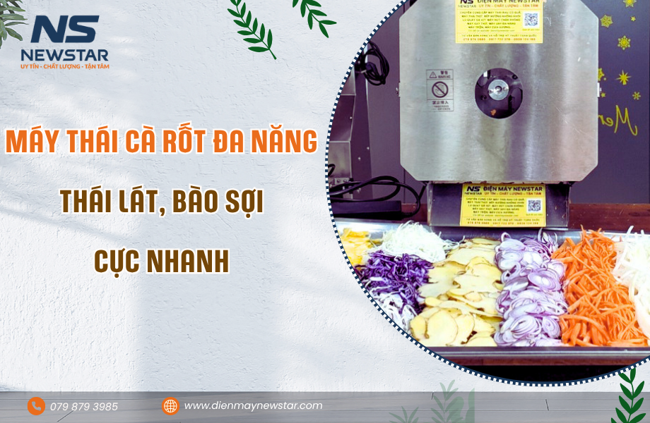 Máy Thái Cà Rốt Đa Năng: Thái Lát, Bào Sợi Cực Nhanh