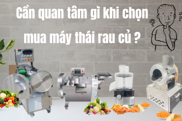 Những điều cần quan tâm khi chọn mua máy thái rau củ cho bếp ăn công nghiệp, nhà hàng quán ăn