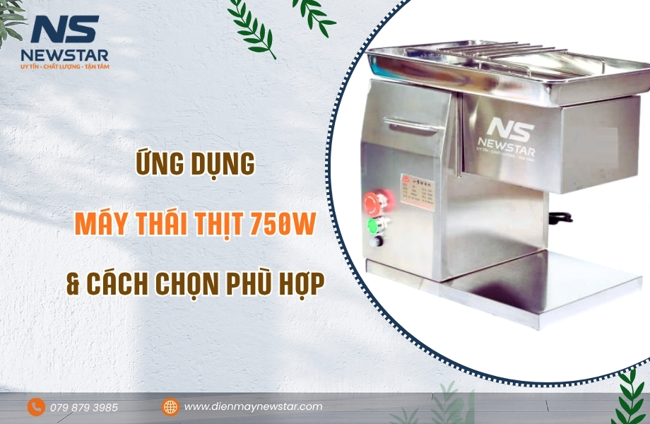 Ứng dụng máy thái thịt 750w & cách chọn phù hợp cho doanh nghiệp