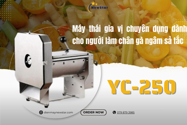 YC-250 – Máy thái gia vị chuyên dụng dành cho người làm chân gà ngâm sả tắc
