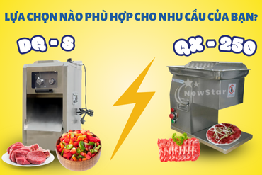 So sánh máy thái thịt dòng QX (QX250, QX260) và DQ (DQ8, DQ9): Lựa chọn nào phù hợp cho nhu cầu của bạn?