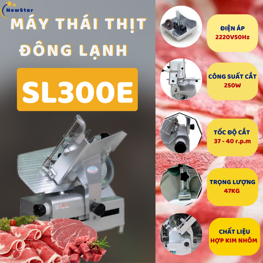 Máy thái thịt đông lạnh tự động SL300E 1