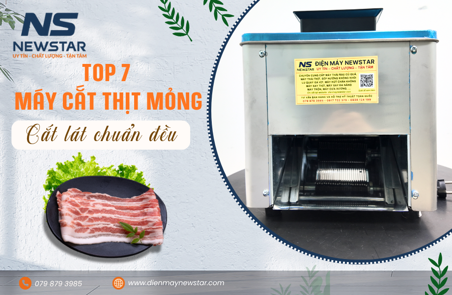 Top 7 Máy Cắt Thịt Mỏng Bán Chạy 2025 – Cắt Lát Chuẩn Đều, Giá Chỉ Từ 3 Triệu
