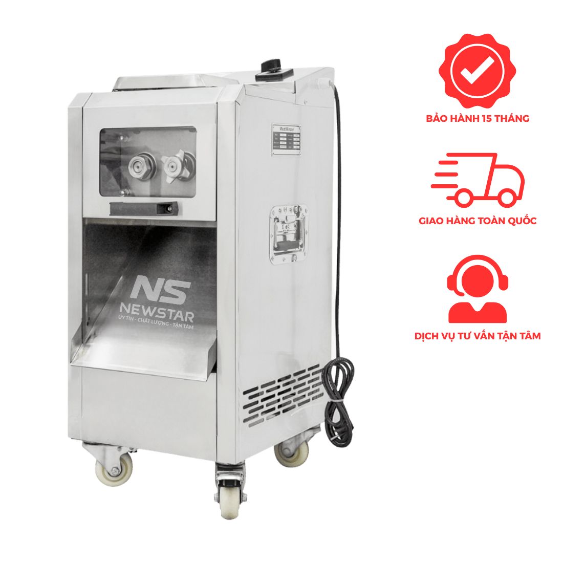 Máy thái thịt tươi sống DQ8 (dao 2.5-3-3.5-5-7... mm)