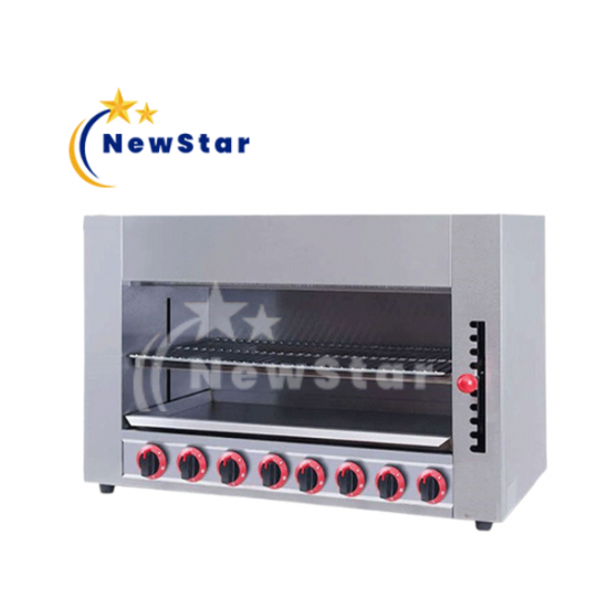 Lò nướng Salamander dùng gas 8 họng đốt