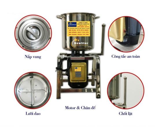 Máy xay thực phẩm đa năng xay gia vị xay nước sốt xay rau má