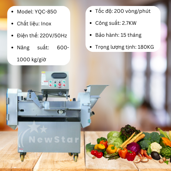 Máy thái rau củ công nghiệp YQC-850