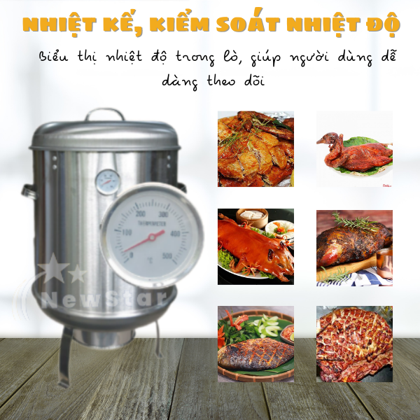Lò quay vịt 40 Inox