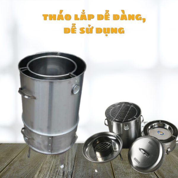 Lò quay vịt 40 Inox