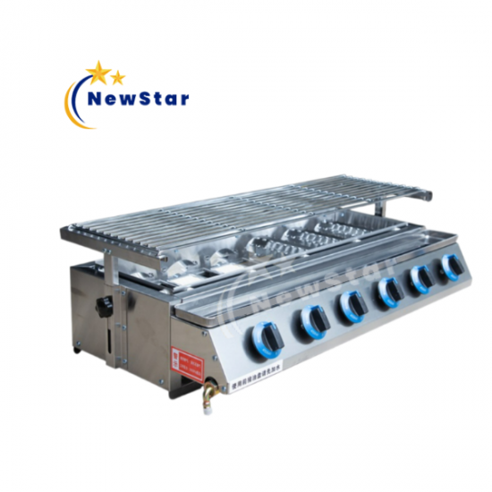 Bếp nướng gas 6 họng dài F006