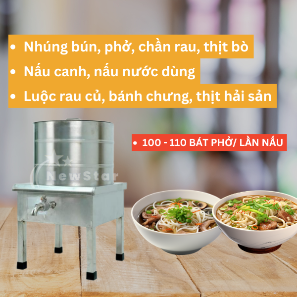 Nồi nấu phở tủ điện rời 40L