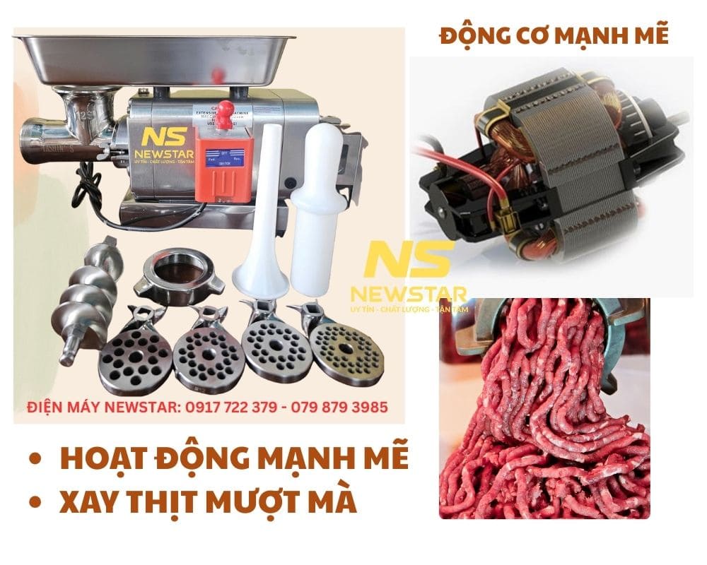 Máy xay thịt Tashins RY 12S nhập khẩu Đài Loan chính hãng