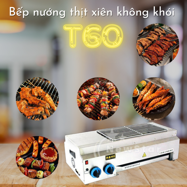 Bep_nuong_gas_NewStar_khong_khoi_T60_nuong_xien_khong_khoi