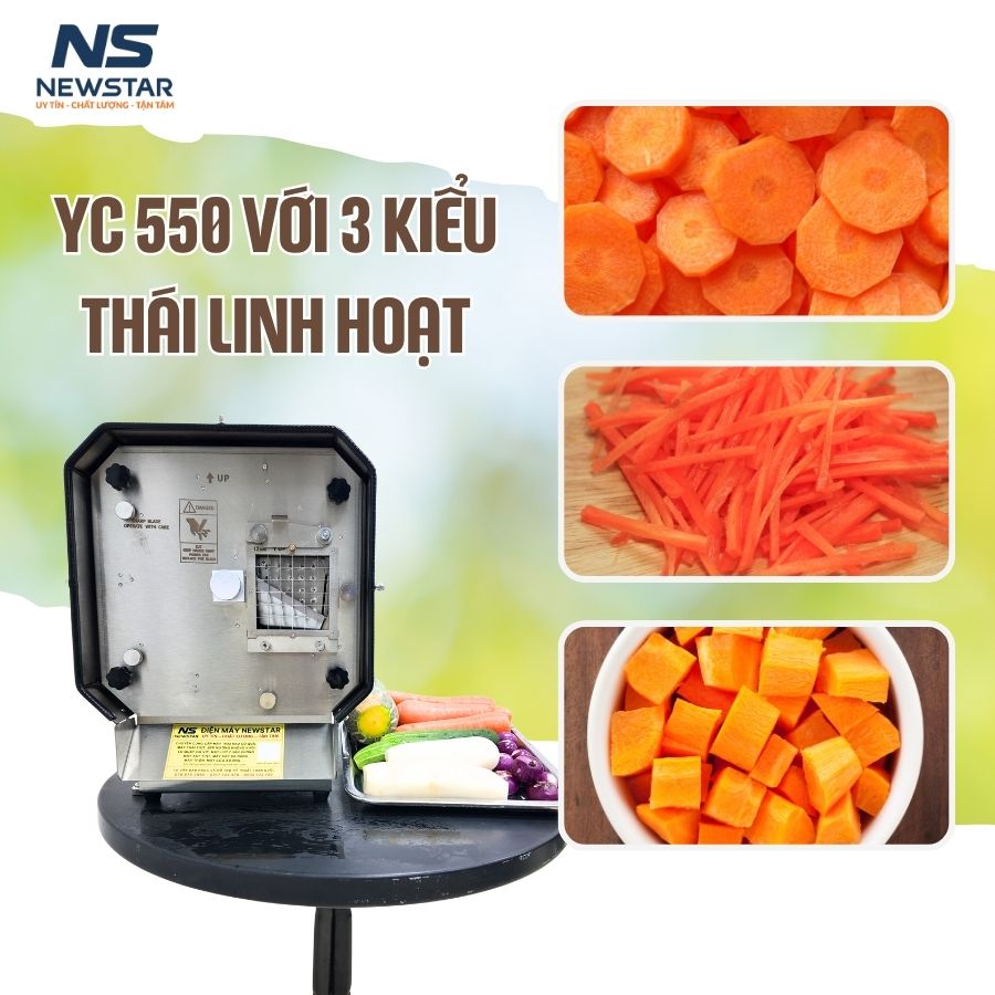 Máy thái rau củ đa năng YC-550 thái được 3 kiểu