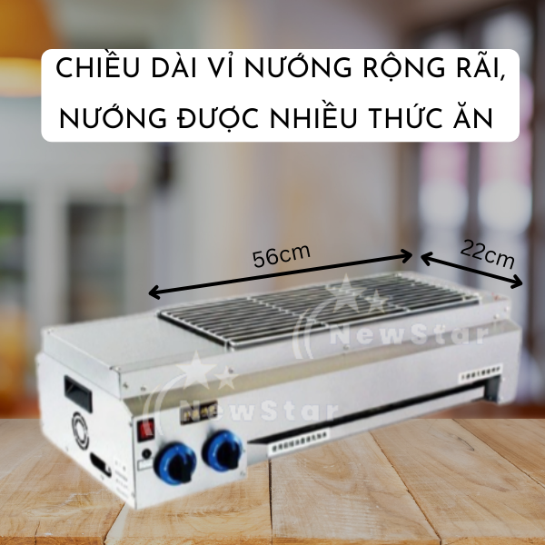 Bếp nướng Gas Hồng ngoại không khói T80 chiều dài vỉ nướng